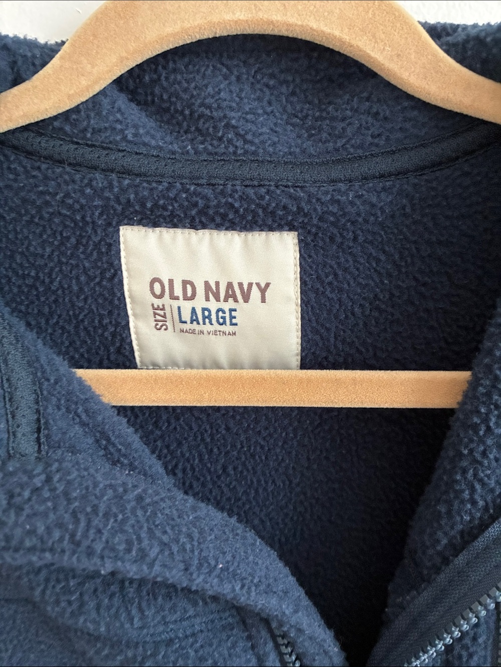 Old Navy Navy Fleece Jacket - Large